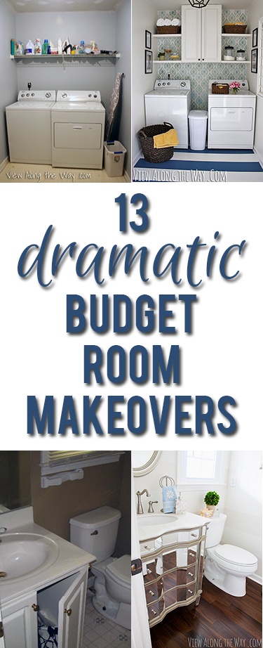 Inspiring before-and-after room reveals you can recreate on a budget! SO many cool DIY ideas!
