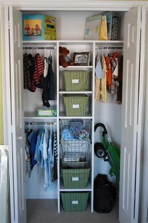 Baby Clothes Rack Storage DIY for Nursery