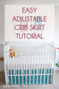 Tutorial: How to Make/Sew an Easy DIY Crib Skirt