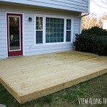 New wooden deck at View Along the Way