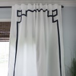 DIY Greek key curtain panels