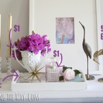 Creating beautiful vignettes with yard sale decor