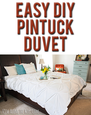 Tutorial How To Make A Diy Pintuck Duvet Cover
